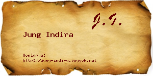 Jung Indira névjegykártya